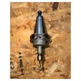 (10) CNC CV40 assorted tool holders with cutters & drills for milling