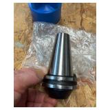 CNC CV40 assorted tool holders for milling; many appear to be new