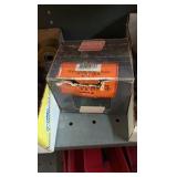 SHELF Unit full of hardware. Shelf is  H 87” x L 3’ x D 1’