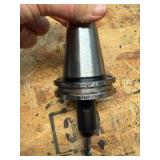 (10) CNC CV40 assorted tool holders with cutters & drills for milling