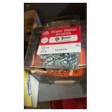 SHELF Unit full of hardware. Shelf is  H 87” x L 3’ x D 1’