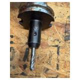 (10) CNC CV40 assorted tool holders with cutters & drills for milling