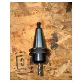 (10) CNC CV40 assorted tool holders with cutters & drills for milling