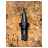 CNC CV40 assorted tool holders for milling; many appear to be new