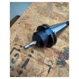 (10) CNC CV40 assorted tool holders with cutters & drills for milling