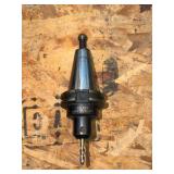 (10) CNC CV40 assorted tool holders with cutters & drills for milling