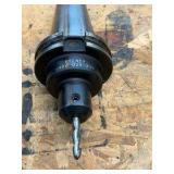 (10) CNC CV40 assorted tool holders with cutters & drills for milling