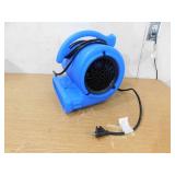 B-Air 1/4 HP Air Mover Blower Fan for Water Damage Restoration Carpet Dryer Floor Home and Plumbing Use in Blue