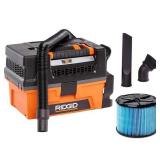 RIDGID 3 Gal. 5.0 Peak HP NXT Shop Vacuum with Filter & 1-7/8 in. Locking Extension Wand