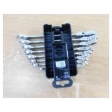 GEARWRENCH SAE Flex-Head 90-Tooth Combination Ratcheting Wrench Set (8-Piece)