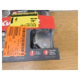 Kwikset Pismo Round Rose Satin Nickel Knob Door Combo Pack Featuring SmartKey Security