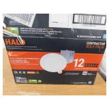 HALO HLBE 6 in. Ultra-Slim Downlight 3000K Fixed CCT New Construction/Remodel Integrated LED Recessed Light Kit 12PK