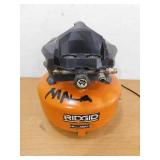RIDGID 6 Gal. 150 PSI Portable Electric Oil-Free Jobsite Pancake Air Compressor with Dual Pressure Gauges and 2-Quick Couplers