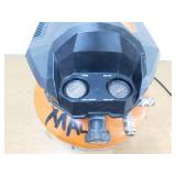 RIDGID 6 Gal. 150 PSI Portable Electric Oil-Free Jobsite Pancake Air Compressor with Dual Pressure Gauges and 2-Quick Couplers