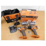RIDGID 18V Cordless 2-Tool Combo Kit with Drill/Driver, Impact Driver, (2) 2.0 Ah Batteries, and Charger