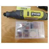 RYOBI USB Lithium Rotary Tool Kit with 2.0 Ah USB Lithium Battery and Charging Cable
