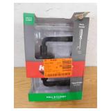 Kwikset Trafford Matte Black Reversible Round Straight Hall/Closet Door Handle