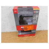 Kwikset Singapore Square Matte Black Keyed Entry Door Handle with Microban Featuring SmartKey Security