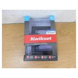 Kwikset Halifax Square Matte Black Privacy Bed/Bath Door Handle with Lock