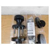 Kwikset 991 Pismo Keyed Entry Knob and Single Cylinder Deadbolt Combo Pack Featuring SmartKey in Matte Black