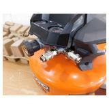 RIDGID 6 Gal. 150 PSI Electric Air Compressor with 25 ft. Hose, 18GA Brad Nailer, 16GA Finish Nailer and 18GA Finish Stapler