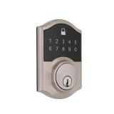 Defiant Castle Satin Nickel Compact Touch Electronic Single Cylinder Deadbolt