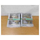 (2) Defiant Tonebridge Brushed Gold Hall/Closet Door Handle with Square Rose