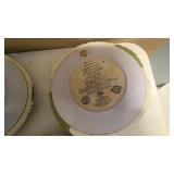 Precious Moments Vintage Retired Walking in Faith plate set of 9