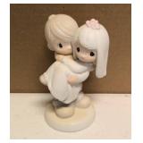 Precious Moments Figurine "bless you two" item#E-9255