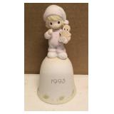Precious Moments Figurine "Wishing you the sweetest Christmas" Annual Bell item#530174
