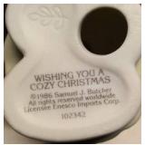 Precious Moments Figurine "Wishing you a cozy christmas" Item#102342