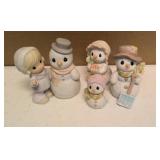 Precious Moments Figurine Snow Men Collectibles Item#730114 and 529524