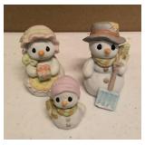 Precious Moments Figurine Snow Men Collectibles Item#730114 and 529524