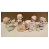 Precious Moments Figurine set of 5 = item#456217, 456217, 272833, 531871, unknown#