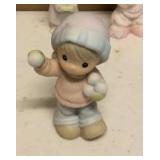 Precious Moments Figurine vintage set of 5 = Item#142662, item#732494, item#456217, item#184055, item#528658