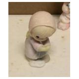 Precious Moments Figurine vintage set of 5 = Item#142662, item#732494, item#456217, item#184055, item#528658
