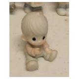 Precious Moments Figurine set of 7 Item#15792, 529435, 12416R, 634778, 529494, 634999, and 184071