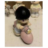 Precious Moments Figurine set of 7 Item#15792, 529435, 12416R, 634778, 529494, 634999, and 184071