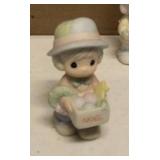 Precious Moments Figurine set of 7 Item#15792, 529435, 12416R, 634778, 529494, 634999, and 184071