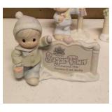 Precious Moments Figurine "Sugar Town" Collection of 4 Item#272809, 529567, 592222, and 529842