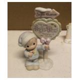 Precious Moments Figurine "Sugar Town" Collection of 4 Item#272809, 529567, 592222, and 529842
