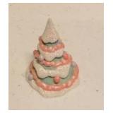 Precious Moments Figurine vintage set of light up xmas trees
