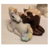 Precious Moments Figurine Vintage unicorns, "put a little punch in your birthday" item#BC931, 104418