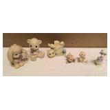Precious Moments Figurine vintage animals Item#456217, 520764 "puppy love", Item#E-9376A, Item#531014, Item#456217