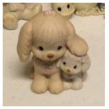 Precious Moments Figurine vintage animals Item#456217, 520764 "puppy love", Item#E-9376A, Item#531014, Item#456217