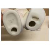 Precious Moments Figurine Vintage Clown Set = Item#B0007 "All aboard for Birthday Club Fun", Item#B0011, Item#456020, item#163708, and Item#B0012