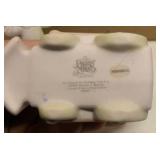 Precious Moments Figurine Vintage Clown Set = Item#B0007 "All aboard for Birthday Club Fun", Item#B0011, Item#456020, item#163708, and Item#B0012