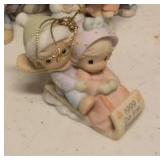 Precious Moments Figurine Vintage Ornaments Item#525324, Item#587796, item#522937, item#878855, item#456268, item#272736, item#730084, item#183911