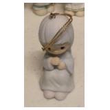 Precious Moments Figurine vintage Ornaments Item#183881, 456047, 521303, 521574, E-5633, "1997 ornament" "1999 Ornament", and #150126
