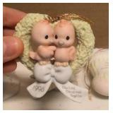 Precious Moments Figurine Vintage Ornaments Item#142700, 529206, Xmas stocking, 1994 ornament, 1996 ornament